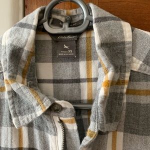 Eddie Bauer plaid flannel woman’s shirt size XS